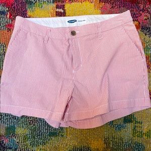 Old Navy Everyday Red Stripe Shorts, Size 10
